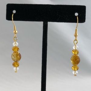 Handmade glass bead earrings